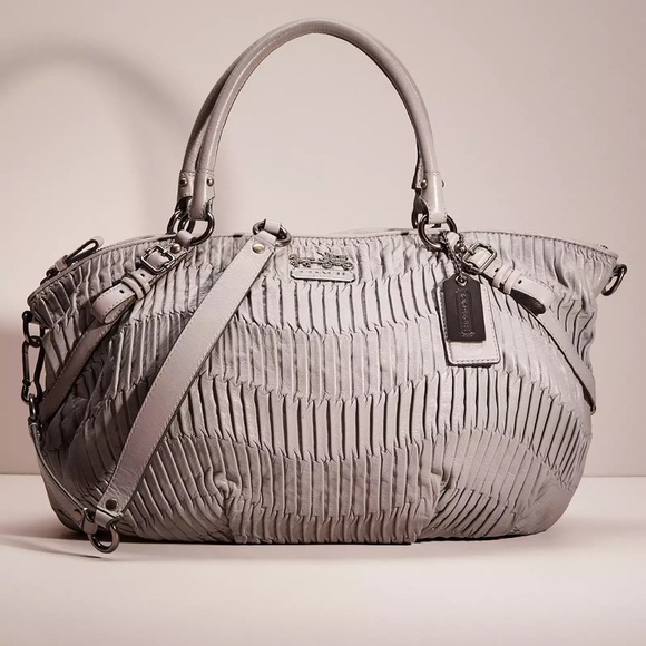 Vintage Coach Gray Handbag - Picture 1 of 9